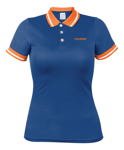 Playera Polo Performance Azul, Para Dama, Talla G 69972