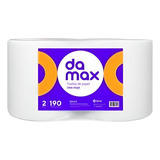 2 Rollos Toalla De Papel Damax Una Hoja 190 Mts C/u