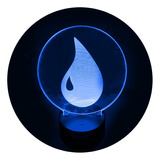 Lámpara 3d Azul Magic I App Base Negra + Pilas