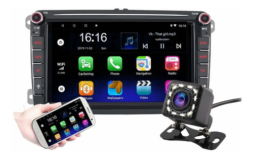 Estereo Android Gps Amarok Tiguan Golf Jetta Mk6 Vw + Camara