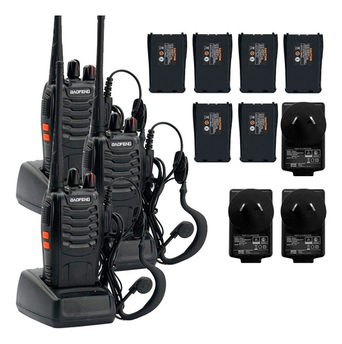 Kit X 3 Handy Walkie Talkie Baofeng Bf-999s + Baterías Extra