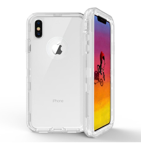 Funda Uso Rudo Acrilico Para iPhone XR + Mica