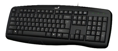 Teclado Genius Kb 128 Usb Multimedia Negro Idioma Español