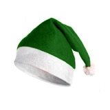 Paquete De 20 Gorros Navideños Verdes Con Cascabel