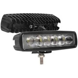 Barra Faro 6 Led Auxiliar Rectangular Tipo Lupa 12v Auto