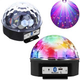 Globo Colorido Com Led Musica Som - Crystal Ball Light