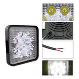 Luces Pack X2 Neblinero Led 27w Moto Auto Camion Cuadrado