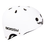 Casco Boissy Ciclismo Skate Rollers Correa Ajustable Color Blanco Talle M