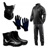 Traje De Lluvia Delta + Botas Hifly + Cuello + Guantes Fas