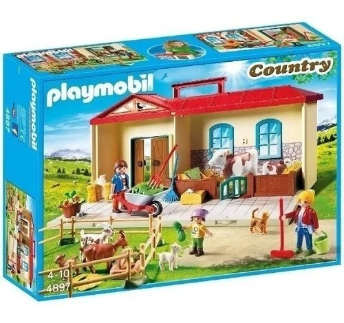 Playmobil Country Granja Animales Maletin 4897 Nryj