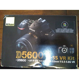  Cámara Réflex Nikon Kit D5600 18-55mm Vr Dslr Color  Negro 