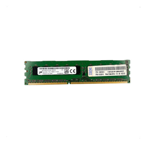 Memória Micron Pc3 12800e 4gb 2rx8 - Mt18jsf51272az-1g6k1ze