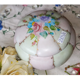 Antiguo Alhajero Porcelana Romantico Impecable N285