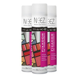 Spray Fixador De Maquiagem Neez Profissional 300ml Kit 03und