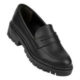 Zapato Casual Tacon Mujer Negro Tactopiel Stfashion 09803703