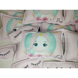 Set 7 Almohaditas 20*30 +antifaz Personalizadas,pijama Party