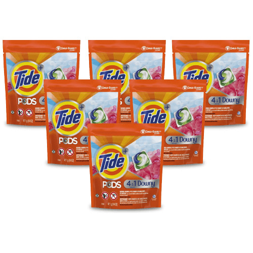 Tide Pods Downy Detergente En Capsulas 6 X 15 Unid