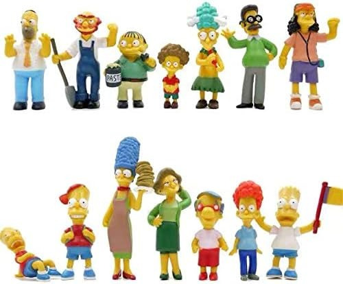 Los Simpsons Set X14 Figuras Gashapones Muñecos Juguetes