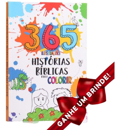 Livro 365 Histórias Bíblicas Para Colorir | Frete Grátis