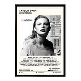 Quadro Decorativo Taylor Swift Álbum Reputation Spotify
