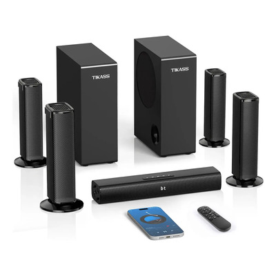 Barra De Sonido Con Subwoofer 660w Home Theater 7.2 Canales Bocinas Bluetooth Teatro En Casa Con Bluetooth Con Bajo Profundo Y Aumento De Volumen,aux\u002Fhdmi (arc)\u002Fusb\u002Fóptica\u002Fcoaxial\u002Fbluetooth | Envío gratis