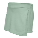 Short Saia Infantil Helanca Cinza