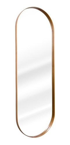 Espelho Oval Retrô C/ Moldura Banheiro Quarto Sala 150x50cm