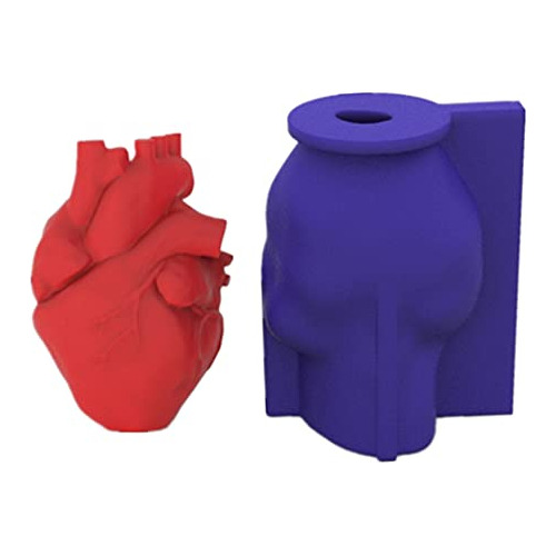 Moldes Para Velas De Corazón 3d, Moldes De Jabón, Órganos Hu