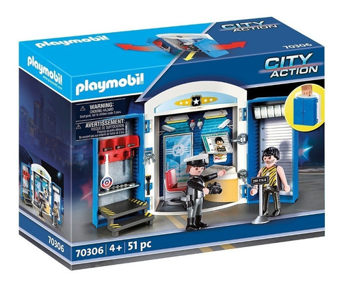Playmobil Cofre Policia City Action Art 70306 Loonytoys