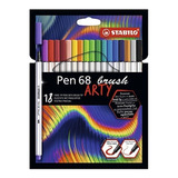 Caneta Stabilo Pen 68 Brush Arty 18 Cores