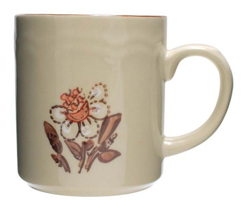 24 Tazas Tarros Para Café Té De Cerámica Flores 340 Ml 12 Oz