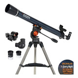 Celestron Astromaster 70az Telescopio Refractor 21061 Color Blue