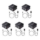 5x Divisor De Áudio Óptico Digital 1x3, Digital Spdif Toslin