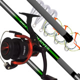 Set Combo Pesca Completo Niños Pejerrey Variada Waterdog