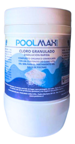 Cloro Granulado Para Piscinas Caja 20kg En Envases De 1kg.