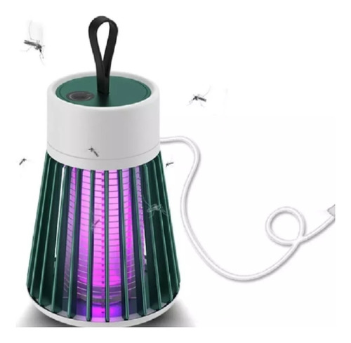 Abajur Luminaria Mata Mosquito Com Led Usb 12x9cm