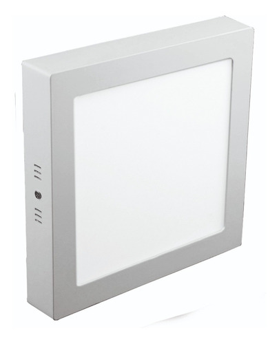 Focos Led Sobrepuestos 24w Cuadrado Luz Blanca Pack 3 Und