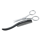 Tweezerman G.e.a.r. Tijeras Y Peine Para Bigote Modelo 72031