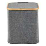 Caja De Ropa Homeware, Organizador Plegable Portátil + Tapa Color Gris