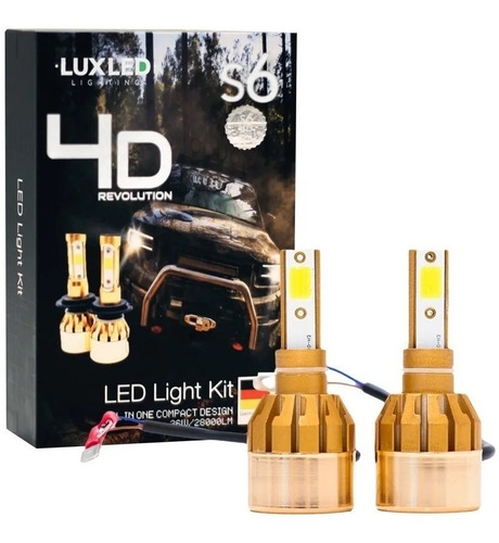 Kit Lámparas Cree Led Premium S6 4d Revolution A-vip