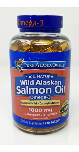 Omega -3 Pure Alaska 1000mg C/ 180 Caps - 