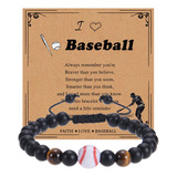 Pulsera Beisbol Ojo De Tigre Significado Suerte Unisex B520 