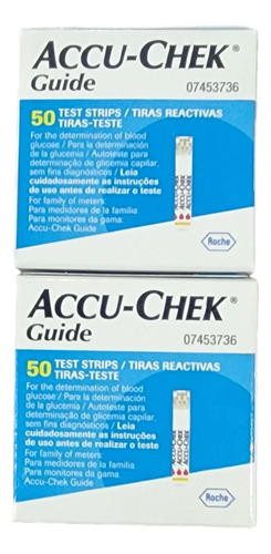 100 Tiras De Glicemia Accu Chek Guide 