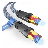 Snowkids Cable Ethernet Cat 8 De 40 Pies, Cable Lan Ethernet