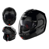 Casco Nolan N90-3 03 Classic N-com Negro Brillo Abatible 