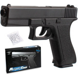 Pistola Glock 17 Negra Airsoft A Resorte Negra Balines 6mm