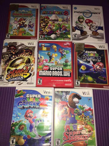 8 Videojuegos De Mario Para Nintendo Wii