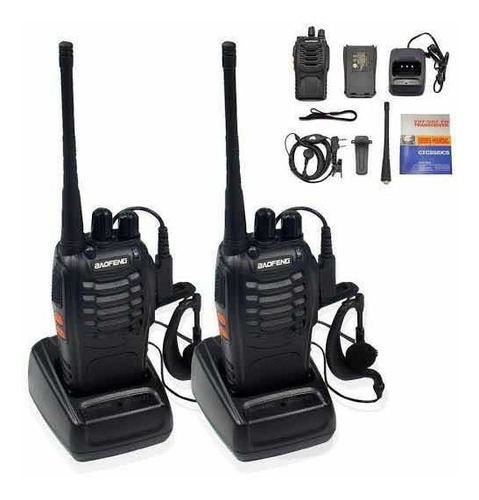 Set De 2 Radios Baofeng Bf-888s Walkie Talkie 2 Vías Uhf 16