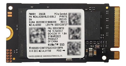 Disco Solido Ssd Samsung Pm9b1 256gb 4.0 Gen4x4 2242 Ct