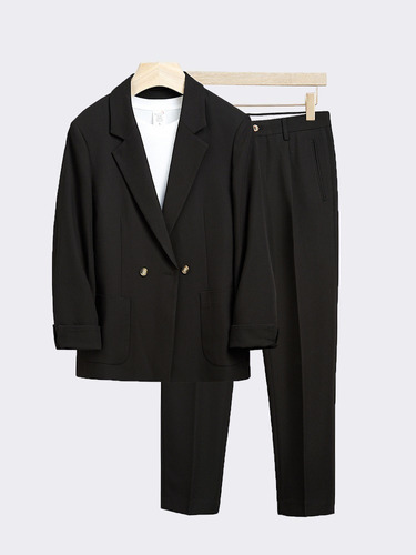 L Traje Formal Hombre Blazer Y Pantalón Uniforme, 2 Piezas